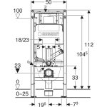 Geberit Duofix Sigma csatlakozócsonkkal szagelszíváshoz  111.367.00.6