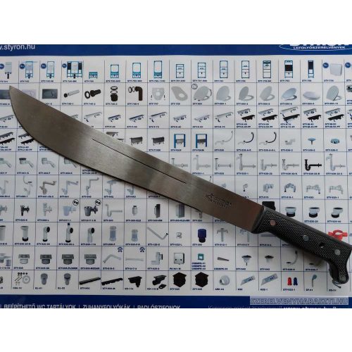 Bozótvágó kés (machete) teljes/penge hossz: 525/400 mm nyél: műanyag
