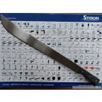 Bozótvágó kés (machete) teljes/penge hossz: 655/530 mm nyél: műanyag