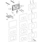 Geberit nyomólap fehér Delta 115.107.11.1