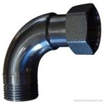 BRH hidraulikus váltó alkatrész rozsdamentes KÖNYÖK 1"