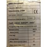 BRH hőcserelő 25kW 3/4"bm-1"bm rozsdamentes