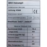 BRH hőcserelő 45kW 1"bm-6/4"bm rozsdamentes