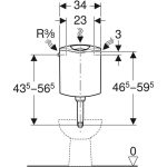 GEBERIT AP116 WC TARTÁLY FEHÉR "C"