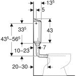 GEBERIT AP116 WC TARTÁLY FEHÉR "C"