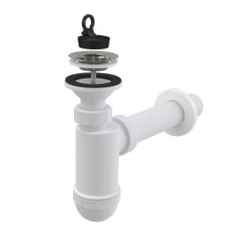 Mosdószifon DN40 rozsdamentes leeresztővel DN63