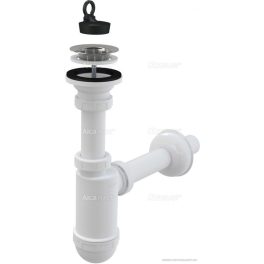 Mosdószifon DN32 rozsdamentes leeresztővel DN63