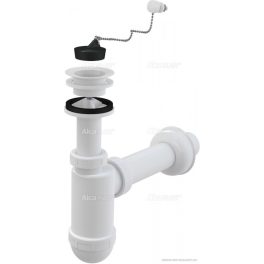 Mosdószifon DN40 műanyag leeresztővel DN63, lánccal