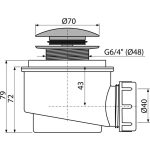 CLICK/CLACK lefolyó készlet fém