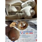 Alcadrain Automata kádszifon készlet, RED GOLD-szálcsiszolt matt, A55K-RG-B