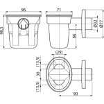 Golyós tölcsér a kondenzvíz elvezetéséhez DN32
