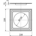 Karima a 2. szintű szigeteléshez DN150 