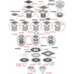 Rácsmagasító elem DN105 