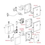 Automata piszoár öblítő, króm, 12 V (hálózati)
