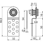 Mágneses kádajtó a csempéhez állítható magasság