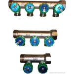 BRH szelepes osztó 1"KB-3/4"eurokonus 2 körös