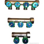 BRH szelepes osztó 1"KB-3/4"eurokonus 3 körös