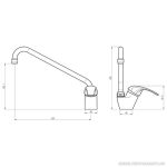 VASTO KMT csaptelep zuhanyszett nélkül