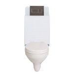Egységcsomag NIAGARA WC tartály + króm szögletes nyomólap + fali WC csésze