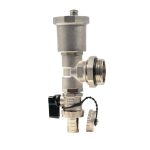 Everline osztóvég 1"KM töltő - ürítőcsappal légtelenítővel ellenanyás típus