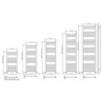 Íves 600x1200 törölközőszárítós radiátor fehér