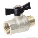 Ferro Herkules golyóscsap pillangókarral, 40 bar, 1/2", fix, KB