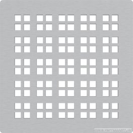   Rozsdamentes rács a rozsdamentes padlóösszefolyókhoz 102×102 mm 