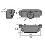 Alcaplast (dupla golyós) bűzzár zuhanyfolyókákhoz