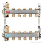 Osztó-gyűjtő 1" csatlakozókkal együtt, 2 körös