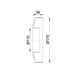 Csőtakaró Ø110 mm