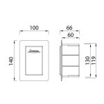 Built-in condensation trap box, plastic