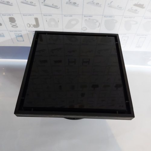 Magasító, Festett fekete 150x150 mm-es üvegráccsal