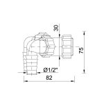Y bekötőcső komplett