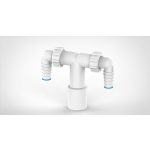 T bekötő mosógéphez dupla csonk Ø40/32 