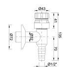 Falon kívüli mosógép és mosogatógép szifon légbeszívóval