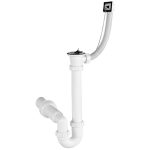 Csőszifon túlfolyóval leeresztőszeleppel Ø50 mm-es elfolyással