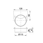 Folyóka bekötő elem 110 mm