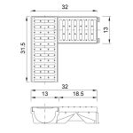 Folyóka sarokelem horganyzott