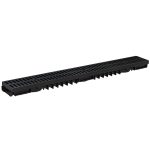 Alacsony kültéri folyóka 1 m-es műanyag ráccsal