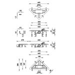 Styron sarok zuhanyfolyóka Drops matt ráccsal