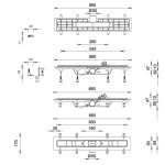 Styron fekete zuhanyfolyóka 600-as Festett fekete Domino ráccsal