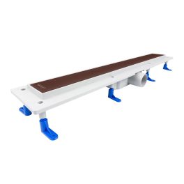 Styron zuhanyfolyóka BARNA festett üveggel 700 mm-es
