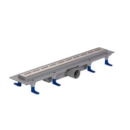   Styron zuhanyfolyóka 600 mm-es LINE rozsdamentes keskeny fedráccsal