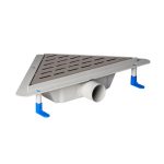 Styron sarok zuhanyfolyóka Medium matt ráccsal