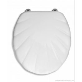 kagylómintás fehér wc ülőke, MDF