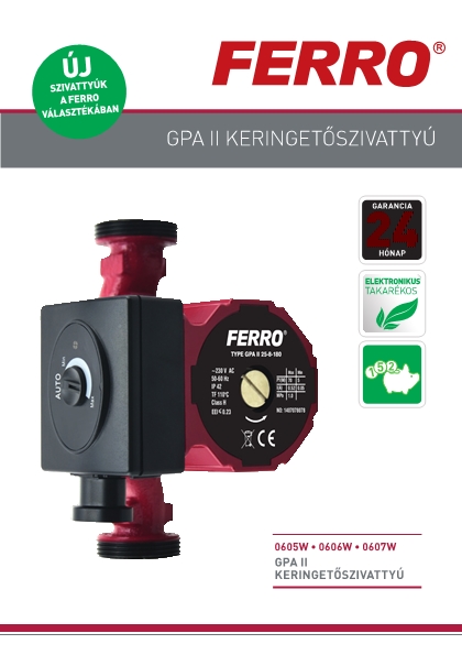 Ferro GPA II 32-8-180 keringetőszivattyú